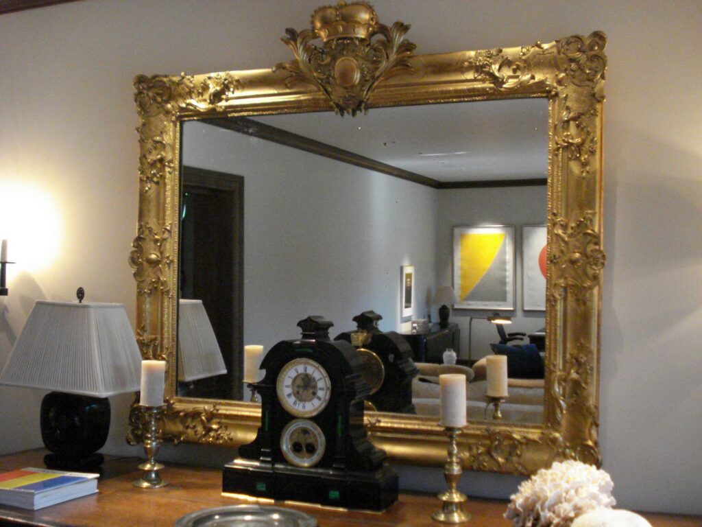 Gold Leafing Gold Mirror Frame
